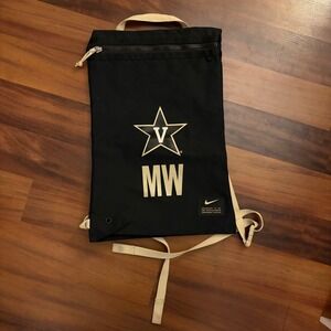 Nike Vanderbilt Commodores MW Logo Black Backpack Drawstring Gym‎ Bag